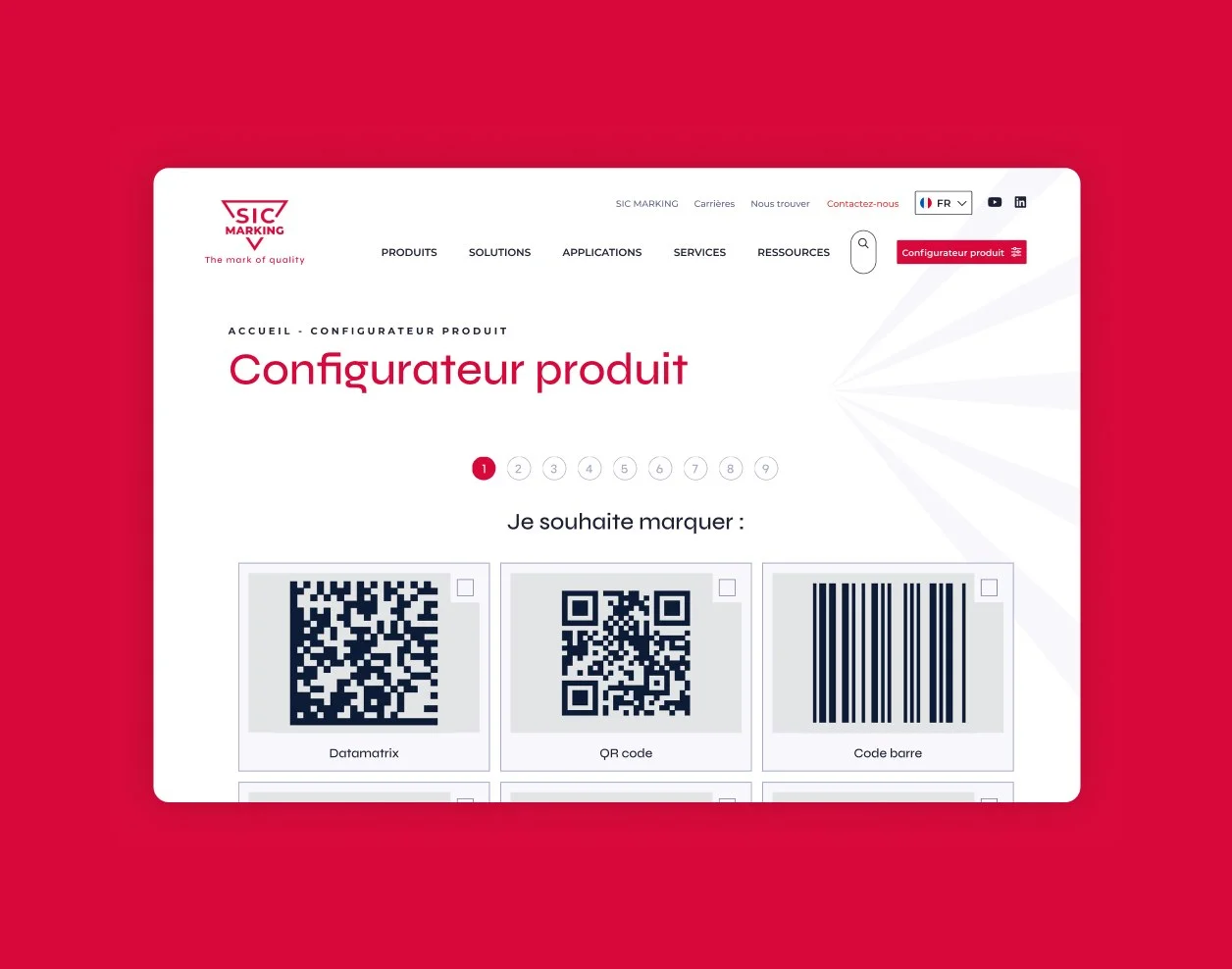 Visuel principal du projet SIC Marking