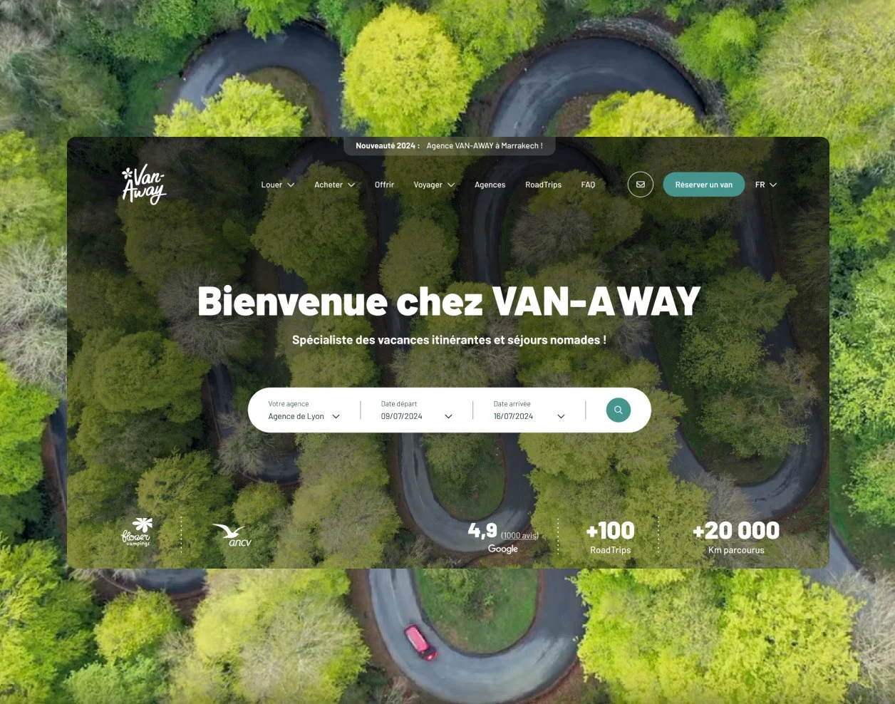 Visuel principal du projet Van-Away